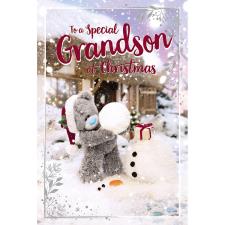3D Holographic Grandson Me to You Bear Christmas Card Image Preview